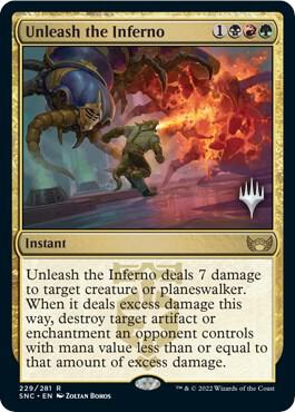Unleash the Inferno 229p/161 (Promo Pack: Streets of New Capenna)  | Good Games Modbury