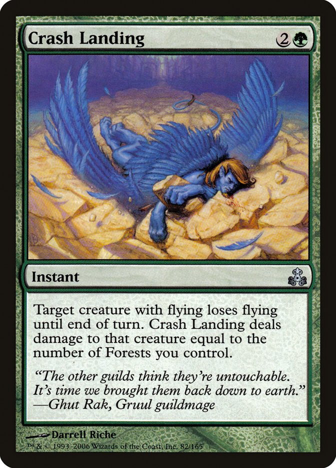 Crash Landing 82/165 (Guildpact)  - Foil | Good Games Modbury