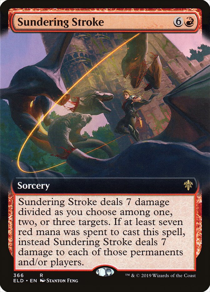 Sundering Stroke (Extended Art) [Throne of Eldraine] | Good Games Modbury