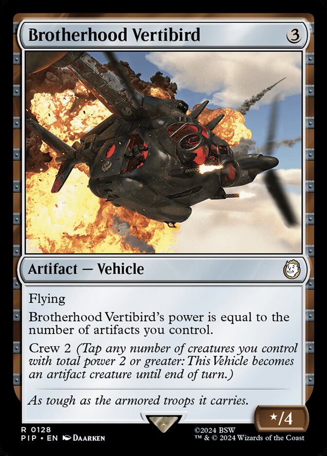 Brotherhood Vertibird 128/326 (Universes Beyond: Fallout)  | Good Games Modbury
