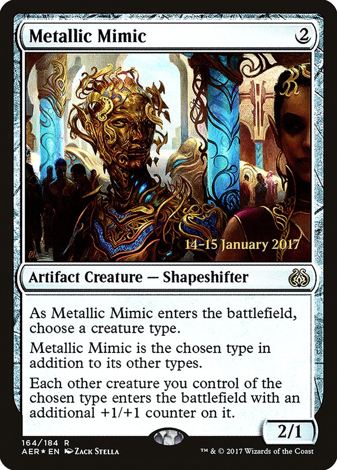 Metallic Mimic [Aether Revolt Prerelease Promos] | Good Games Modbury