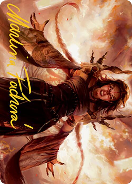 Dragons Rage Channeler Art Card Gold Stamped Signature 35 (Art Series: Modern Horizons 2)  | Good Games Modbury