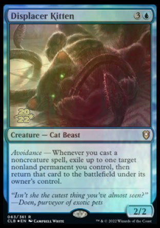 Displacer Kitten [Commander Legends: Battle for Baldur's Gate Prerelease Promos] | Good Games Modbury