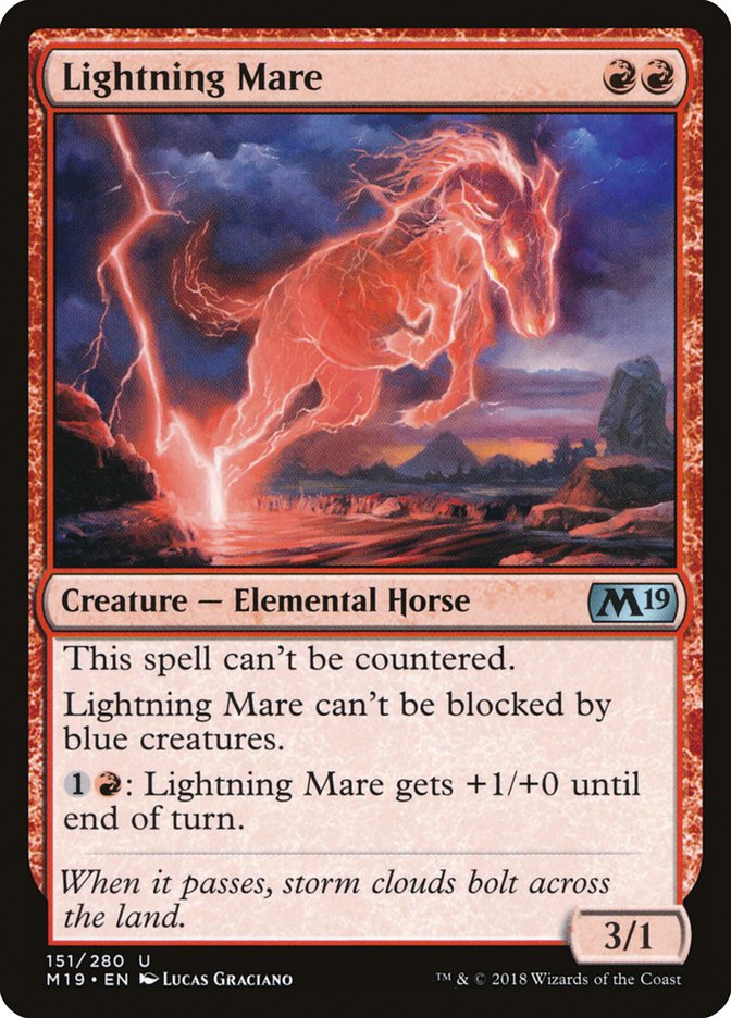 Lightning Mare 151/280 (Core Set 2019)  - Foil | Good Games Modbury