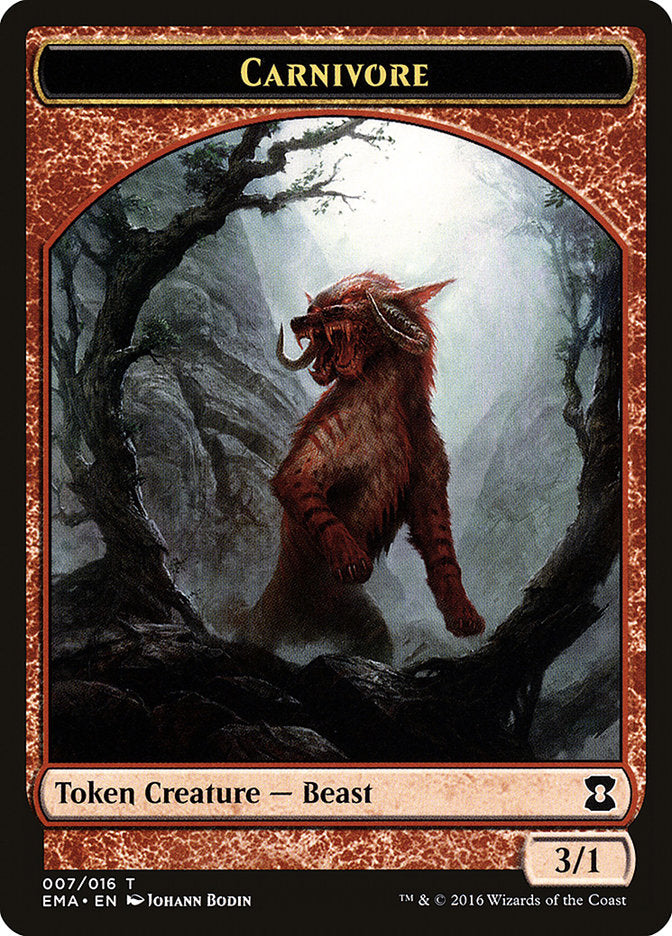 Carnivore Token [Eternal Masters Tokens] | Good Games Modbury