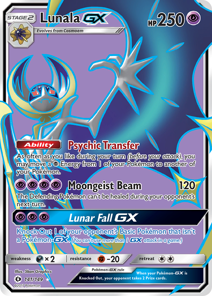 Lunala GX (141/149) [Sun & Moon: Base Set] | Good Games Modbury