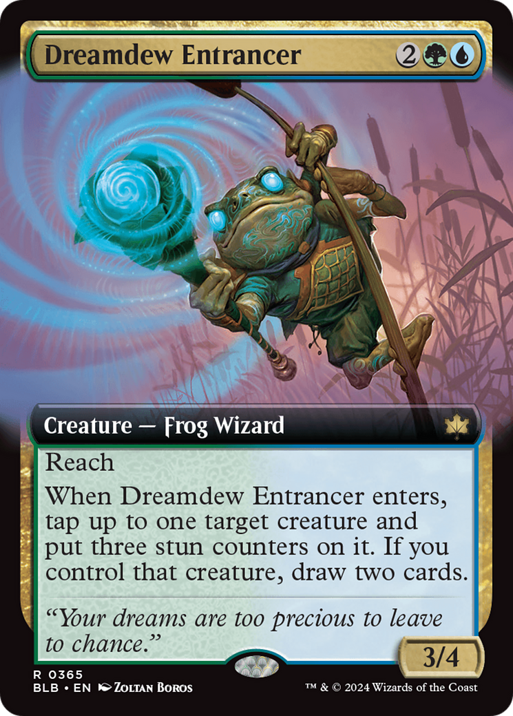 Dreamdew Entrancer (Extended Art) [Bloomburrow] | Good Games Modbury