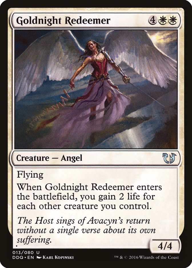 Goldnight Redeemer 13/80 (Duel Decks: Blessed vs. Cursed)  | Good Games Modbury