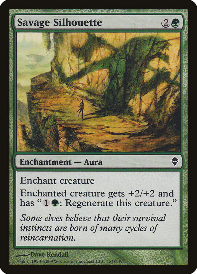 Savage Silhouette 181/249 (Zendikar)  | Good Games Modbury