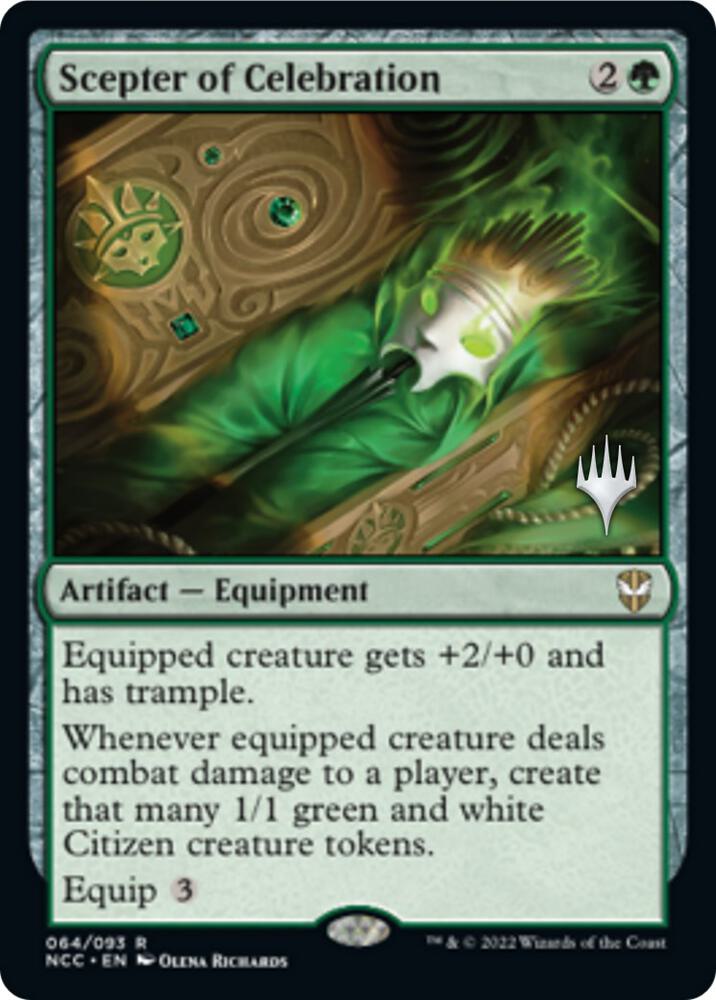 Scepter of Celebration 64p/76 (Promo Pack: Streets of New Capenna)  - Foil | Good Games Modbury