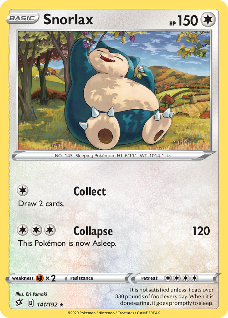 Snorlax (141/192) (Cosmos Holo) [Sword & Shield: Rebel Clash] | Good Games Modbury