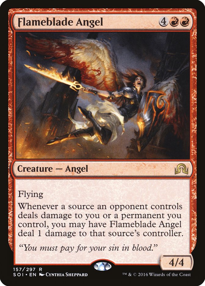 Flameblade Angel [Shadows over Innistrad] | Good Games Modbury