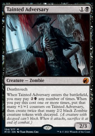 Tainted Adversary (Promo Pack) [Innistrad: Midnight Hunt Promos] | Good Games Modbury