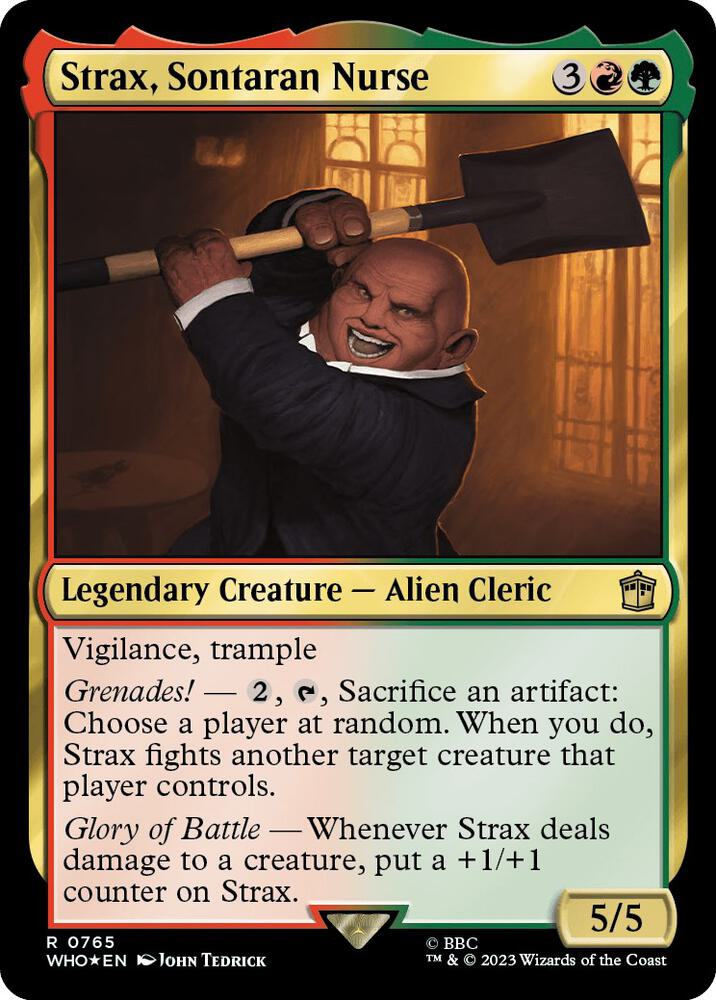 Strax, Sontaran Nurse 765/331 (Universes Beyond: Doctor Who)  - Surge Foil | Good Games Modbury