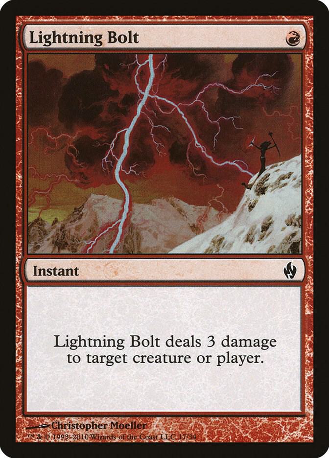 Lightning Bolt 17 (Premium Deck Series: Fire and Lightning)  - Foil | Good Games Modbury
