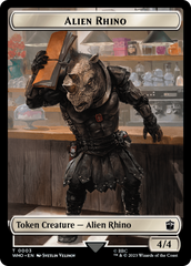 Alien Rhino // Alien Warrior Double-Sided Token [Doctor Who Tokens] | Good Games Modbury