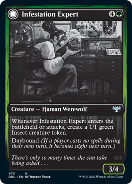 Infestation Expert // Infested Werewolf [Innistrad: Double Feature] | Good Games Modbury