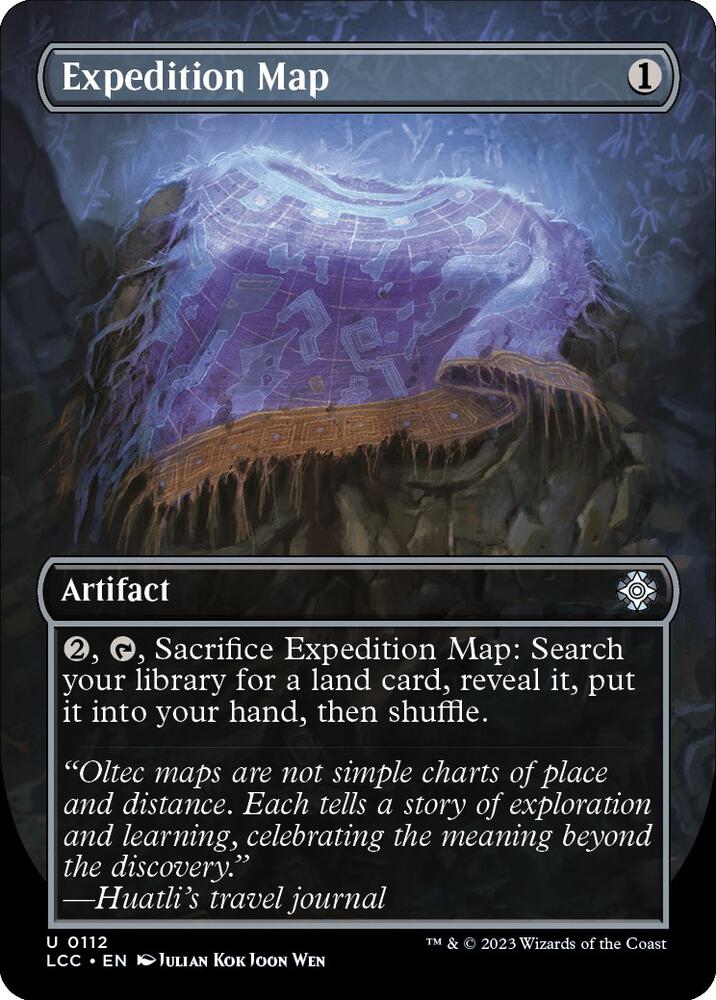 Expedition Map 112/370 (Commander: The Lost Caverns of Ixalan)  - Borderless Foil | Good Games Modbury