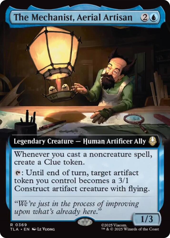 The Mechanist, Aerial Artisan 369/286 (Avatar: The Last Airbender)  - Extended Art Foil | Good Games Modbury
