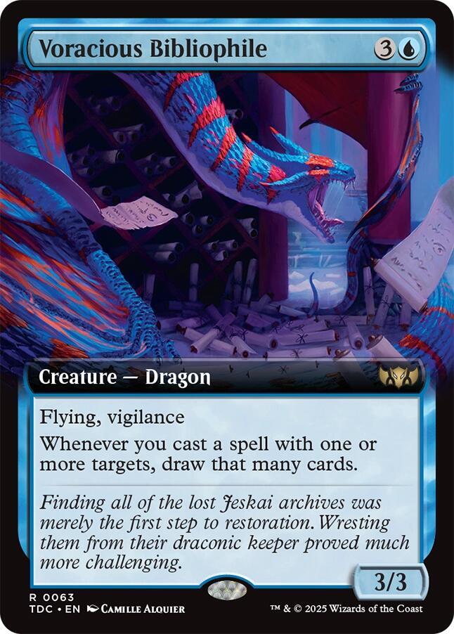 Voracious Bibliophile Extended Art 63 (Commander: Tarkir: Dragonstorm)  - Extended Art | Good Games Modbury