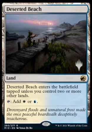 Deserted Beach (Promo Pack) [Innistrad: Midnight Hunt Promos] | Good Games Modbury