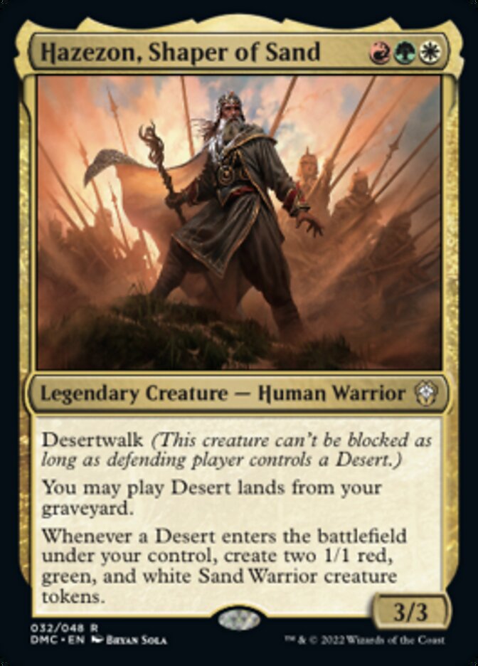 Hazezon, Shaper of Sand [Dominaria United Commander] | Good Games Modbury