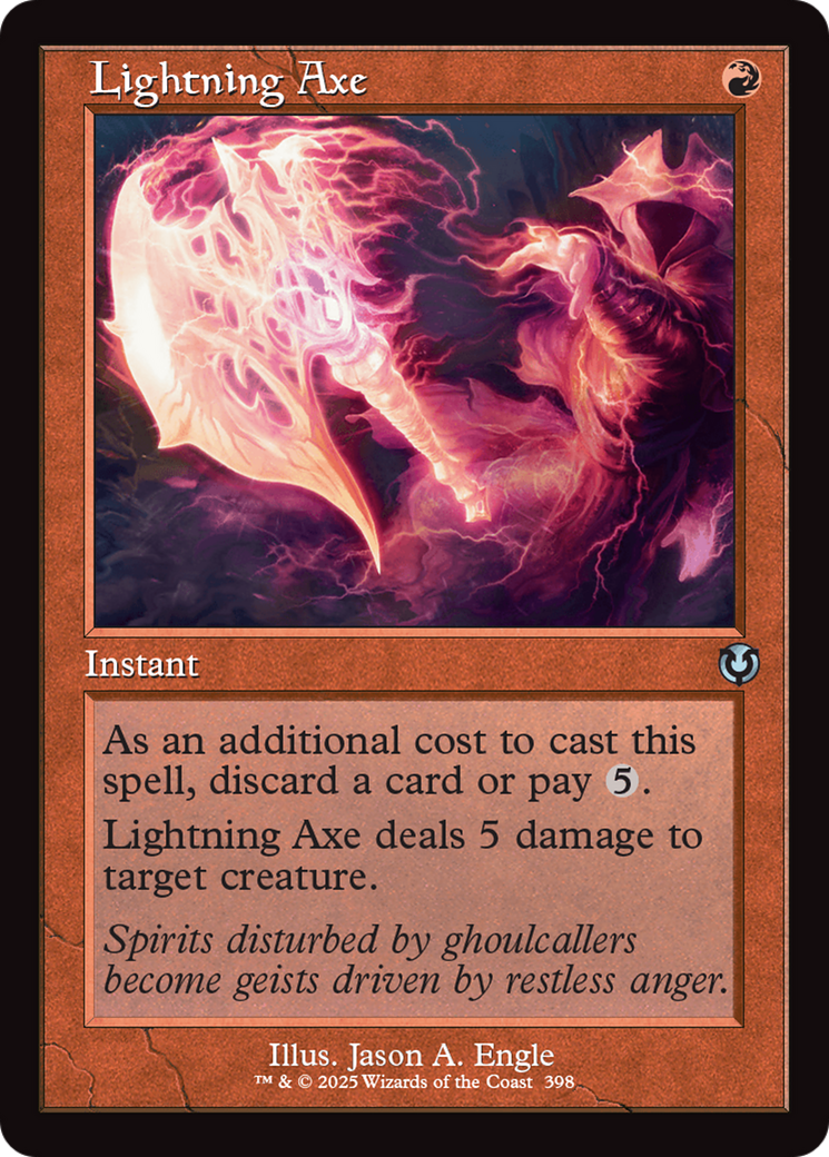 Lightning Axe (Retro Frame) [Innistrad Remastered] | Good Games Modbury