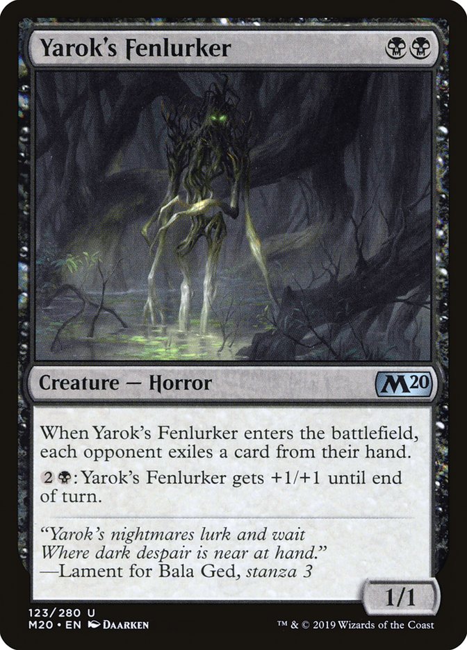 Yarok's Fenlurker 123/280 (Core Set 2020)  | Good Games Modbury