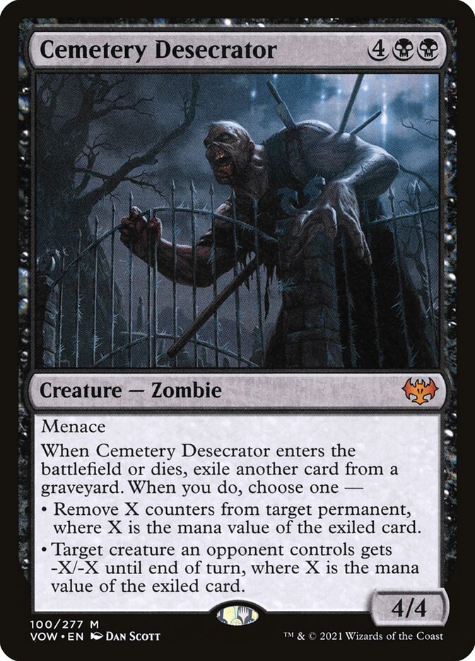 Cemetery Desecrator 100/277 (Innistrad: Crimson Vow)  | Good Games Modbury