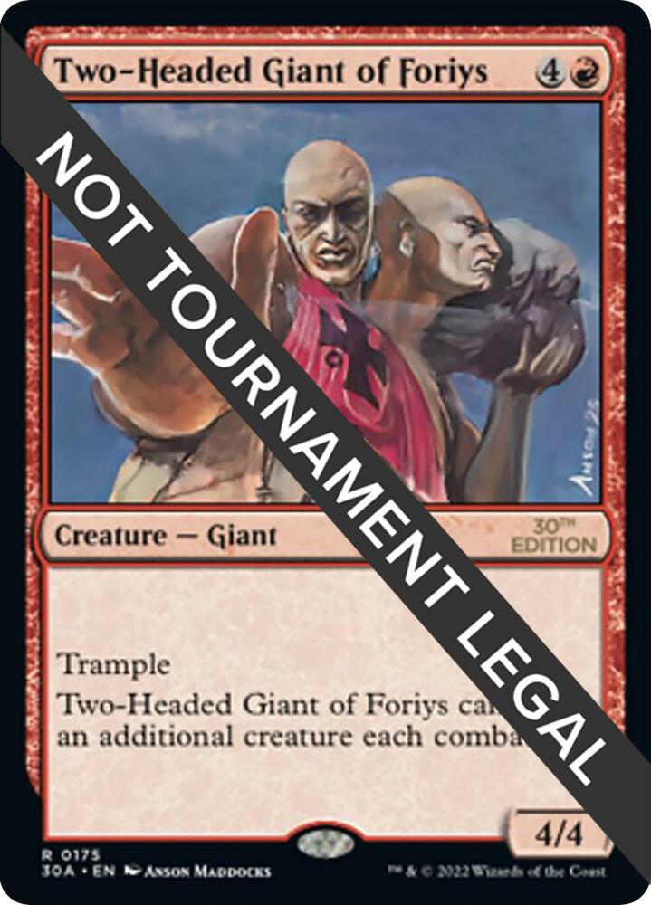 Two Headed Giant of Foriys 175/594 (30th Anniversary Edition)  | Good Games Modbury