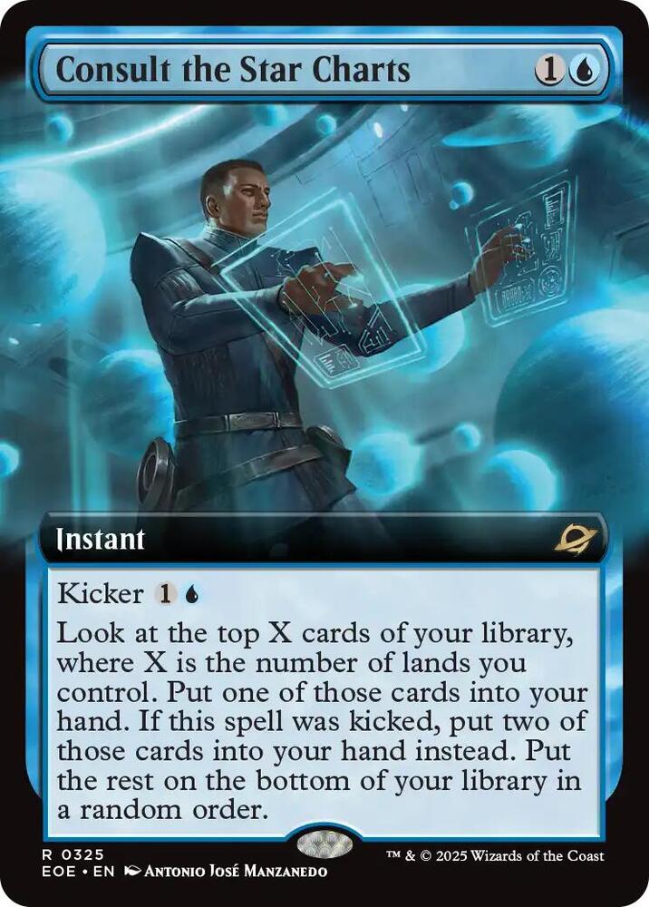 Consult the Star Charts 325 (Edge of Eternities)  - Extended Art Foil | Good Games Modbury