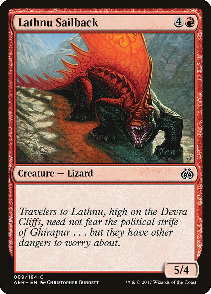 Lathnu Sailback 89/184 (Aether Revolt)  - Foil | Good Games Modbury
