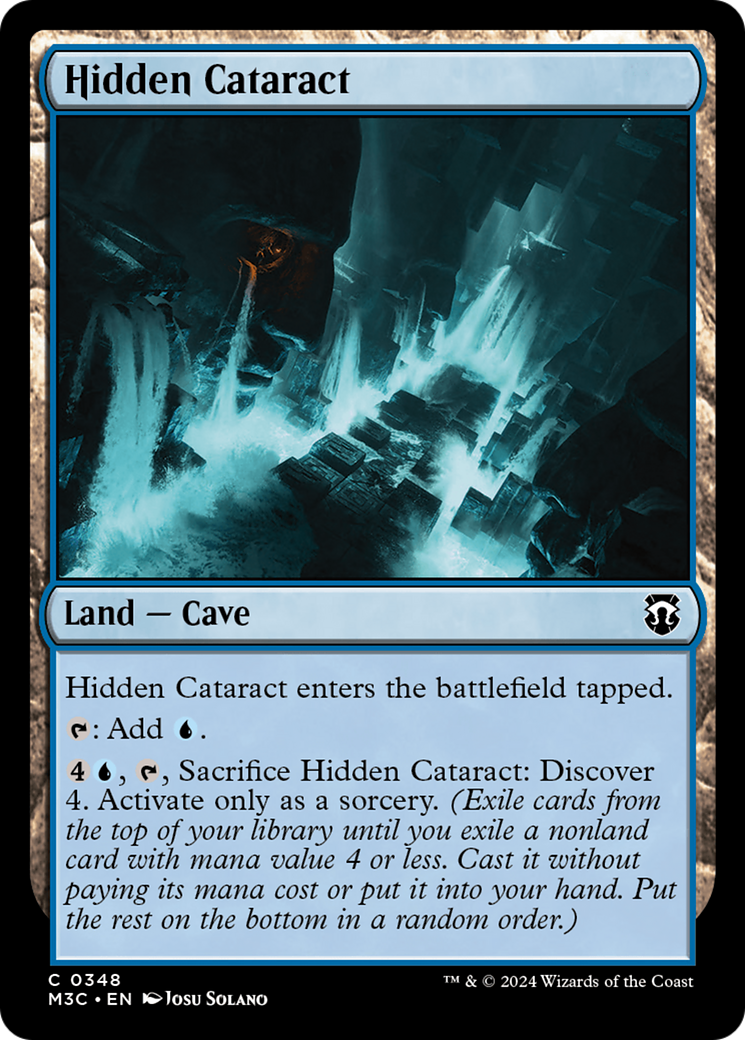 Hidden Cataract (Ripple Foil) [Modern Horizons 3 Commander] | Good Games Modbury