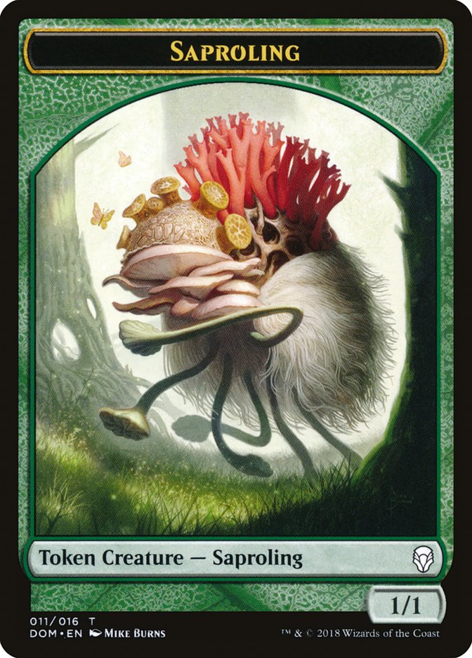 Saproling Token (011/016) [Dominaria Tokens] | Good Games Modbury