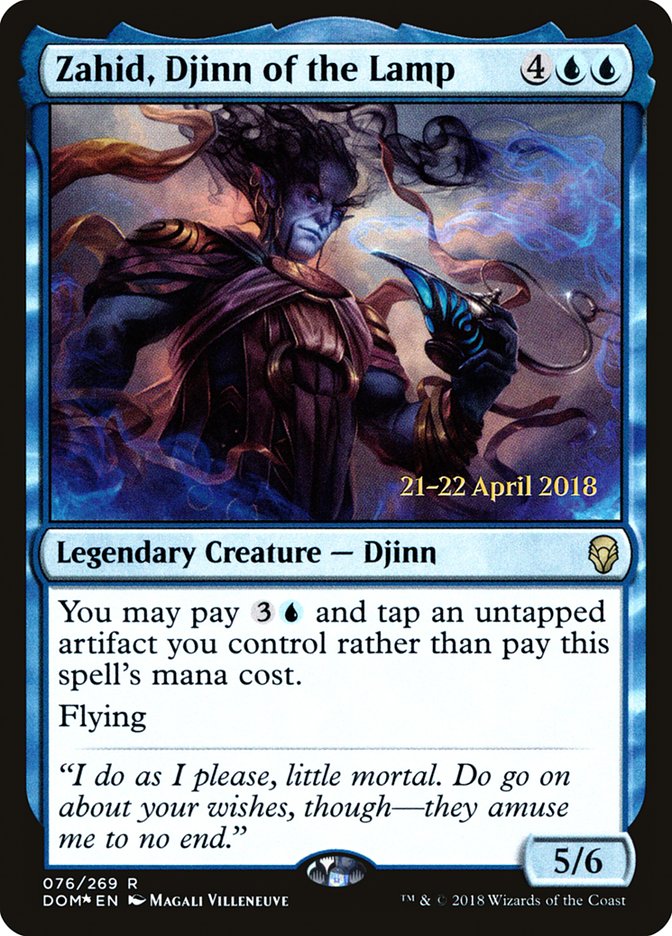 Zahid, Djinn of the Lamp [Dominaria Prerelease Promos] | Good Games Modbury