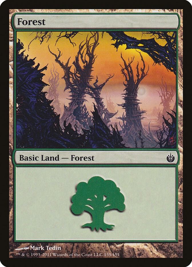 Forest 155/155 (Mirrodin Besieged)  - Foil | Good Games Modbury