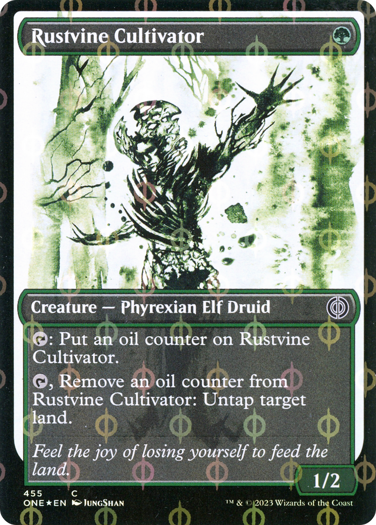 Rustvine Cultivator (Showcase Ichor Step-and-Compleat Foil) [Phyrexia: All Will Be One] | Good Games Modbury