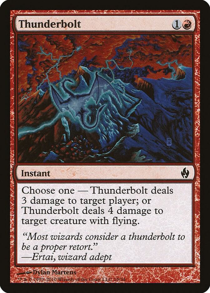 Thunderbolt 19/34 (Premium Deck Series: Fire and Lightning)  - Foil | Good Games Modbury