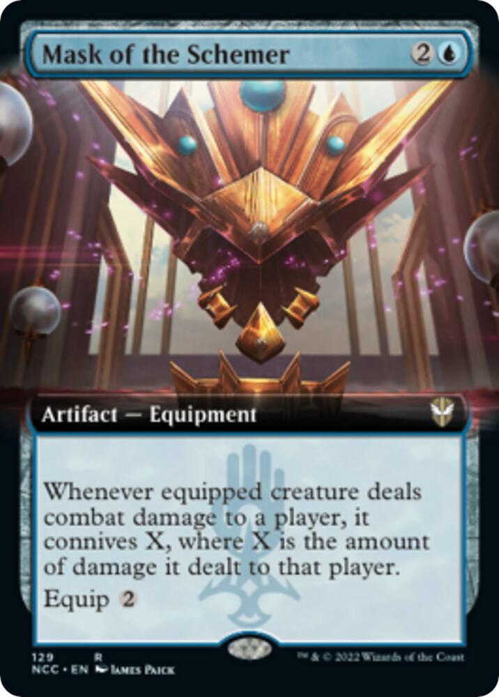 Mask of the Schemer Extended Art 129 (Commander: Streets of New Capenna)  | Good Games Modbury