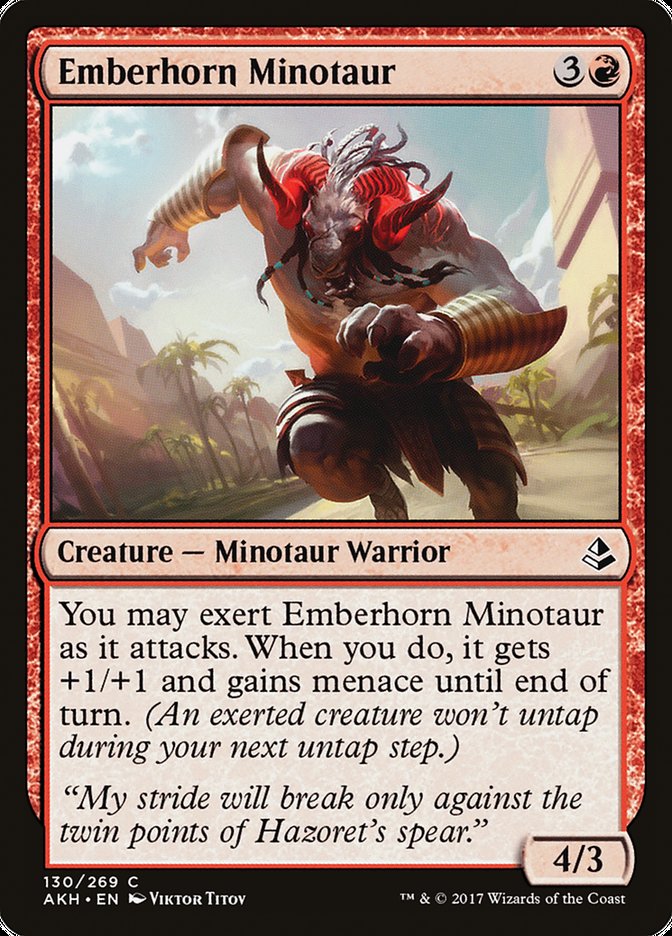 Emberhorn Minotaur [Amonkhet] | Good Games Modbury