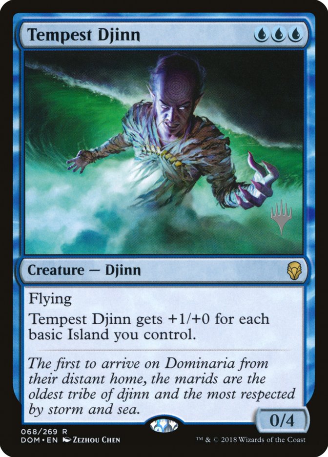 Tempest Djinn (Promo Pack) [Dominaria Promos] | Good Games Modbury