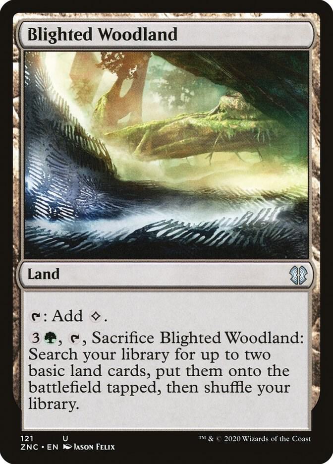 Blighted Woodland 121/142 (Commander: Zendikar Rising)  | Good Games Modbury