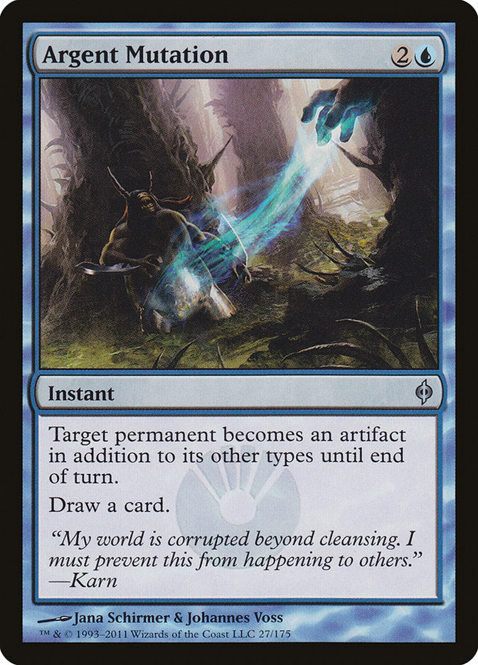Argent Mutation 27/175 (New Phyrexia)  - Foil | Good Games Modbury