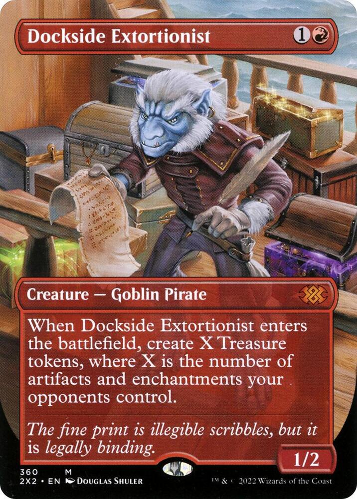Dockside Extortionist Borderless 360/331 (Double Masters 2022)  - Foil | Good Games Modbury