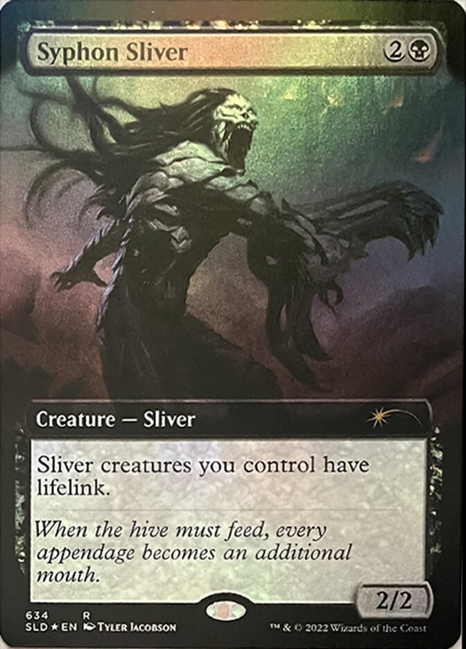 Syphon Sliver (Extended Art) [Secret Lair Drop Promos] | Good Games Modbury