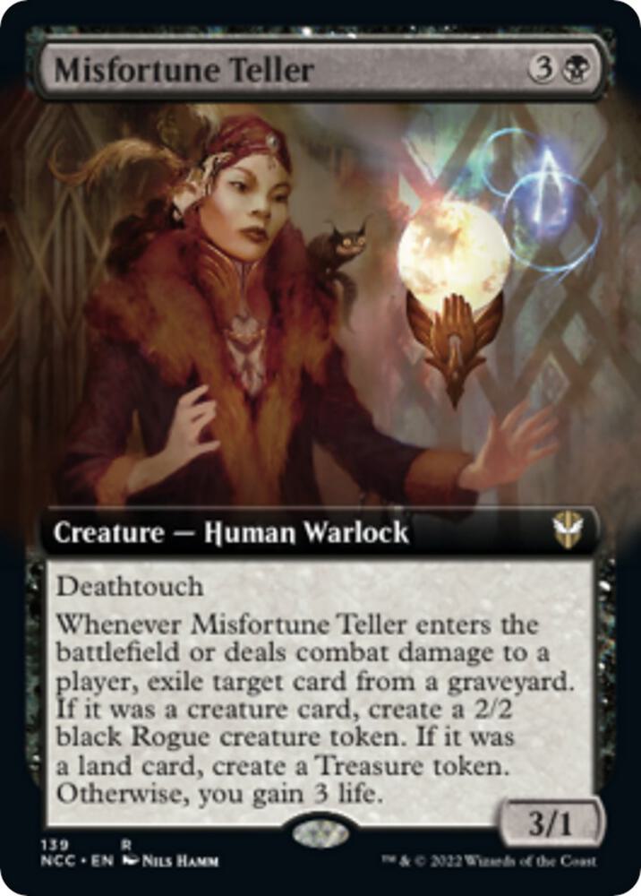 Misfortune Teller Extended Art 139 (Commander: Streets of New Capenna)  | Good Games Modbury