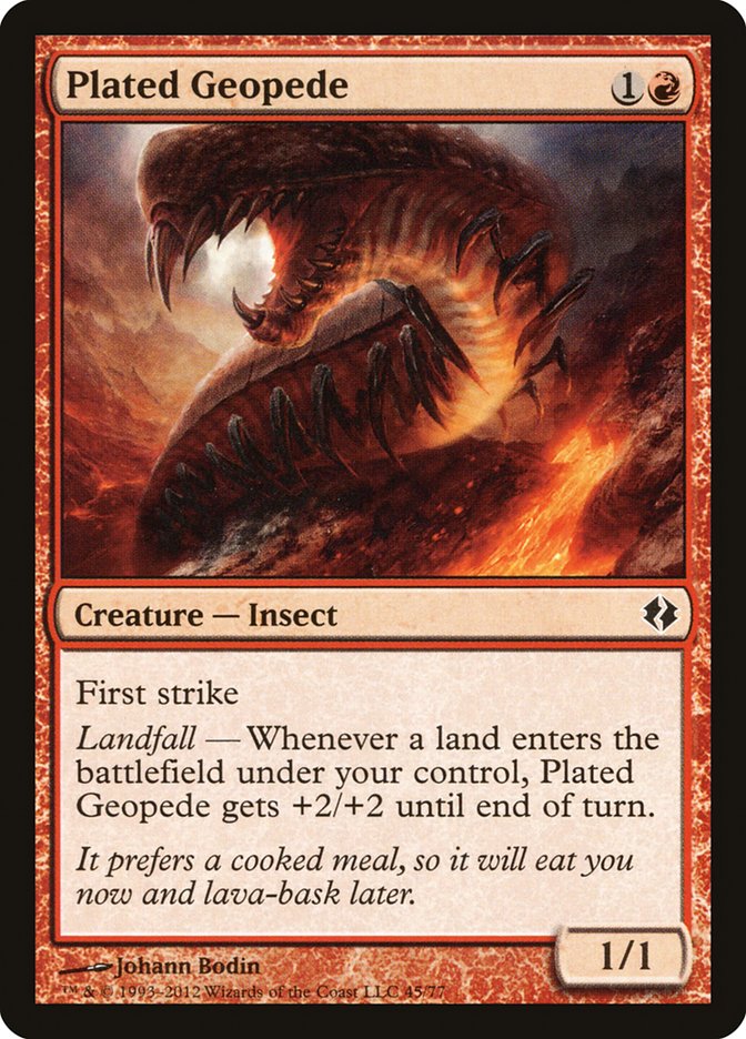 Plated Geopede 45/77 (Duel Decks: Venser vs. Koth)  | Good Games Modbury