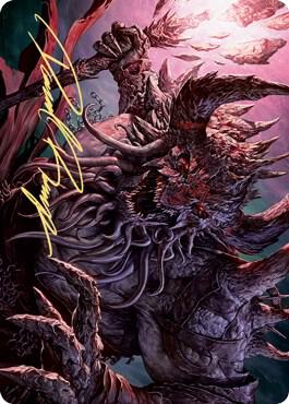 Dream Devourer Art Card Gold Stamped Signature 23 (Art Series: Kaldheim)  | Good Games Modbury