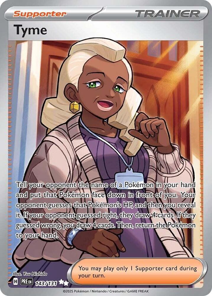 Tyme (143/131) [Scarlet & Violet: Prismatic Evolutions] | Good Games Modbury
