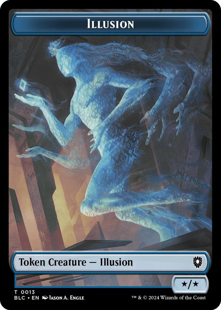 Illusion Goblin Double Sided Token 13 // 21 (Commander: Bloomburrow)  | Good Games Modbury
